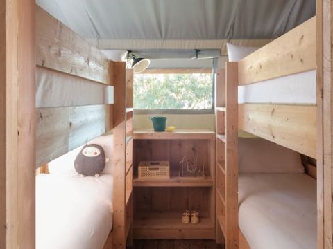 Tente en toile et en bois 2 personnes - LODGE GRAND FAMILY