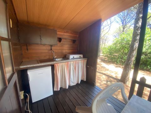 BUNGALOW 4 personnes - en bois 2+2 22 m²