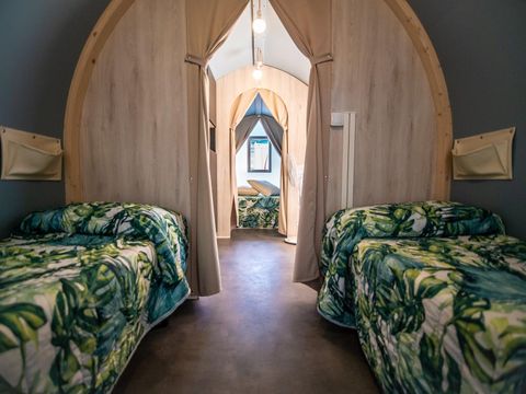 Tente en toile et en bois 4 personnes - COCO SWEET