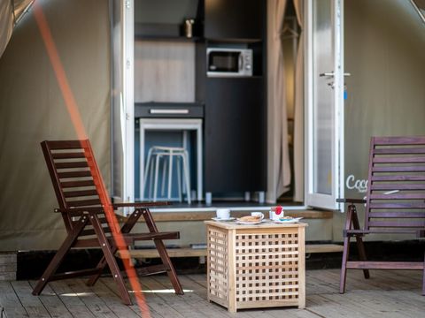 Tente en toile et en bois 4 personnes - COCO SWEET