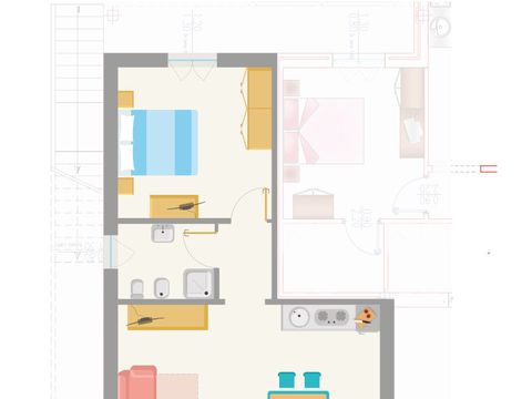 APPARTEMENT 4 personnes - BILOCALE COMFORT (with private terrace)