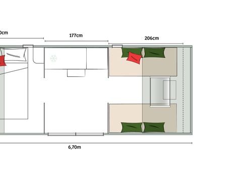 Tente en toile et en bois 4 personnes - Hébergement Coco Sweet Famille - Sans sanitaires