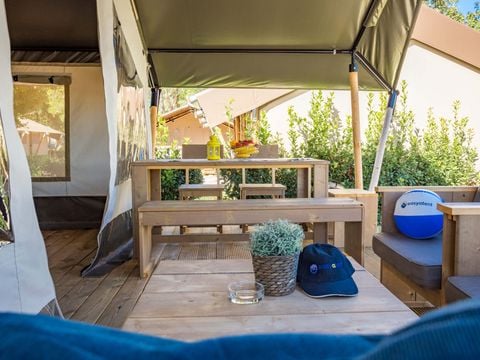 TENTE TOILE ET BOIS 4 personnes - Stella Maris - Tente Safari Confort