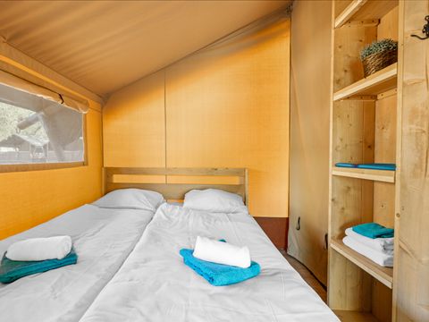 TENTE TOILE ET BOIS 5 personnes - Stella Maris - Tente Safari Lodge + air conditionné