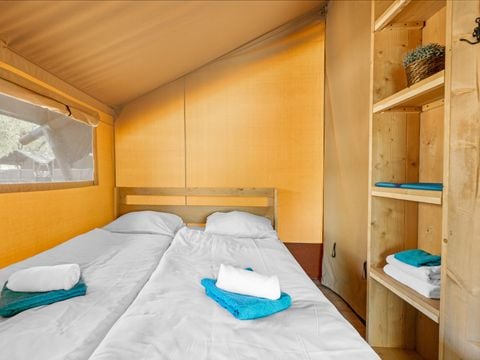 TENTE TOILE ET BOIS 5 personnes - Stella Maris - Tente Safari Lodge + air conditionné