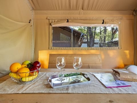 TENTE TOILE ET BOIS 4 personnes - Stella Maris - Tente Safari Douillette