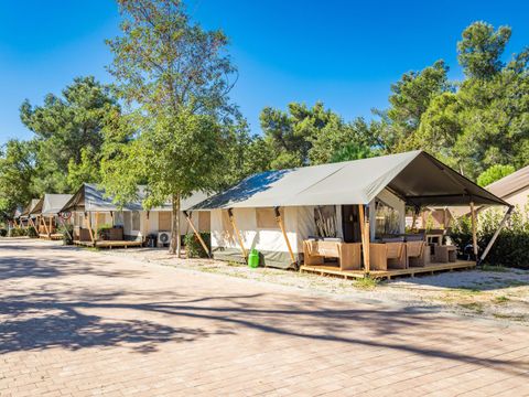 TENTE TOILE ET BOIS 4 personnes - Stella Maris - Tente Safari Confort + climatisation