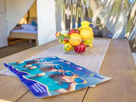 TENTE TOILE ET BOIS 4 personnes - Stella Maris - Tente Safari Confort + climatisation