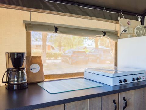 TENTE TOILE ET BOIS 4 personnes - Stella Maris - Tente Safari Confort + climatisation