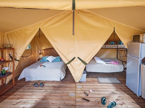 TENTE TOILE ET BOIS 5 personnes - Lodge