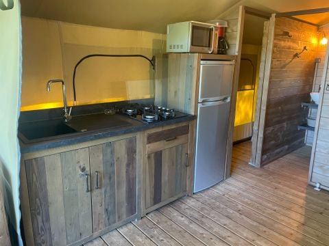 TENTE TOILE ET BOIS 5 personnes - Lodge en bois KENYA - 2 chambres