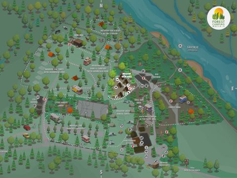 HÉBERGEMENT INSOLITE 3 personnes - Glamping Hut Forest Bed