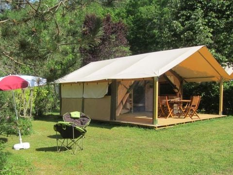TENTE TOILE ET BOIS 5 personnes - Lodge VICTORIA 30m² - Finition Luxe 