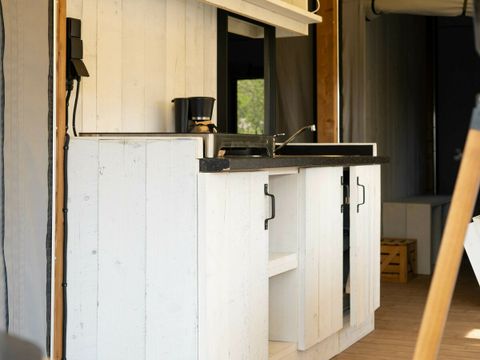 LODGE 4 personnes - mobile home/chalet Panorama Lodge avec sanitaires privés