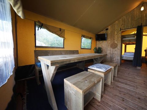 TENTE TOILE ET BOIS 6 personnes - Tente safari 6