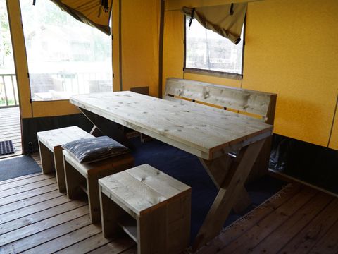 TENTE TOILE ET BOIS 6 personnes - Tente safari 6