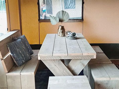 TENTE TOILE ET BOIS 6 personnes - Tente safari 6