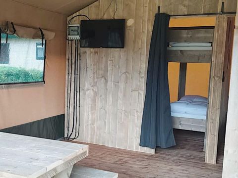 Tente en toile et en bois 6 personnes - Tente safari 6