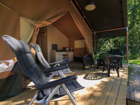 Tente en toile et en bois 4 personnes