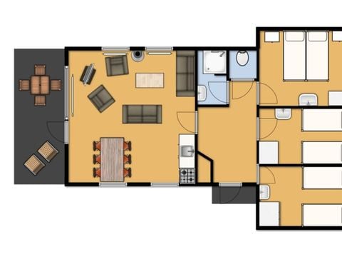 BUNGALOW 6 personnes - Bungalow de Leeuwerik