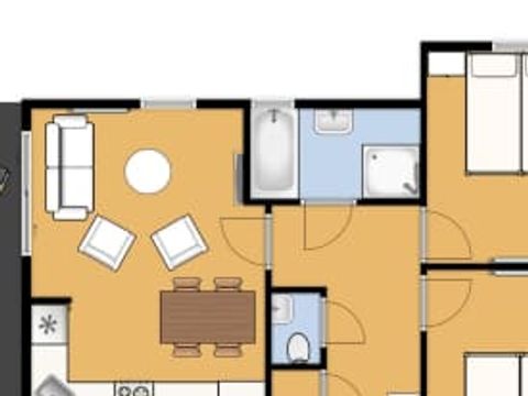 Bungalow 4 personnes - Grutto