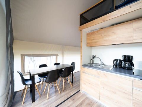 TENTE TOILE ET BOIS 6 personnes - Tente Glamping Luxe