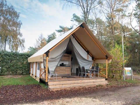 Tente en toile et en bois 6 personnes - Tente Glamping Luxe