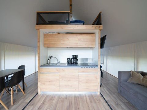 TENTE TOILE ET BOIS 6 personnes - Tente Glamping Luxe