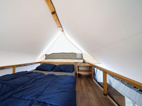 Tente en toile et en bois 6 personnes - Tente Glamping Luxe