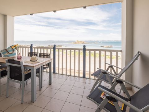 APPARTEMENT 6 personnes - 1 chambre + 1 alcôve - Terrasse ou balcon - Vue mer - Front de mer