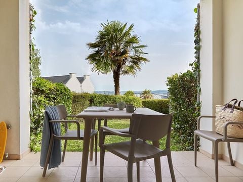 APPARTEMENT 4 personnes - 1 chambre - Terrasse ou balcon - Vue sur la mer