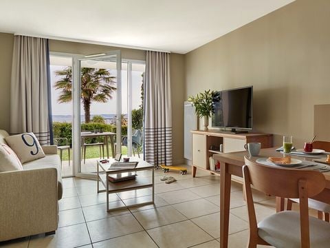 Appartement 4 personnes - 1 chambre - Terrasse ou balcon - Vue sur la mer