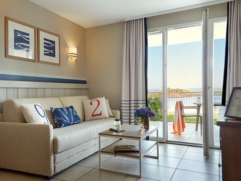 Appartement 4 personnes - 1 chambre - Terrasse ou balcon - Vue mer ouverte - Front de mer