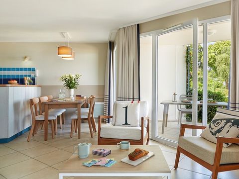 Appartement 6 personnes - 1 chambre - 1 alcôve - Terrasse ou balcon - Vue sur la mer