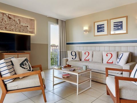 Appartement 6 personnes - 1 chambre - 1 alcôve - Terrasse ou balcon - Vue sur la mer