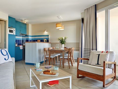 Appartement 6 personnes - 1 chambre - 1 alcôve - Terrasse ou balcon - Vue sur la mer