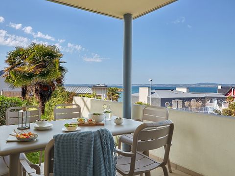 Appartement 6 personnes - 1 chambre - 1 alcôve - Terrasse ou balcon - Vue sur la mer