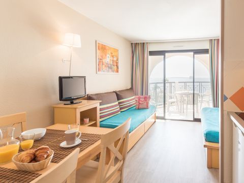 APPARTEMENT 5 personnes - 1 chambre - Vue sur la mer - Terrasse ou balcon