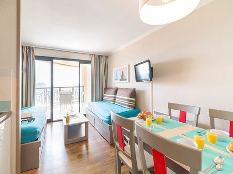 Appartement 5 personnes - 1 chambre - Vue sur la mer - Terrasse ou balcon