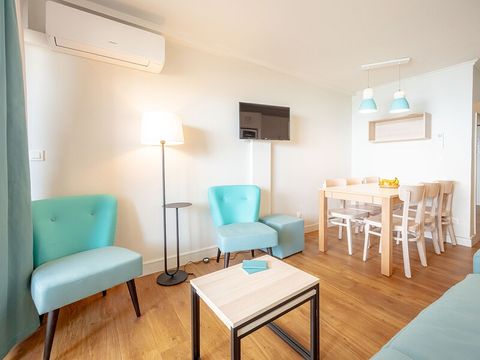 Appartement 6 personnes - 1 chambre + 1 coin nuit - Vue mer - Climatisation - Terrasse ou balcon