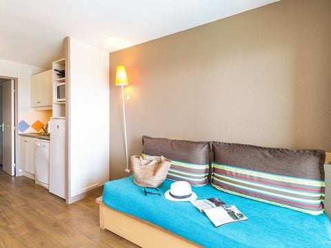 Appartement 7 personnes - 1 chambre + 1 coin nuit - Vue sur la mer - Terrasse ou balcon