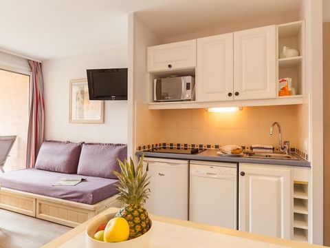 Studio 4 personnes - 1 coin nuit – Terrasse ou balcon – Vue jardin