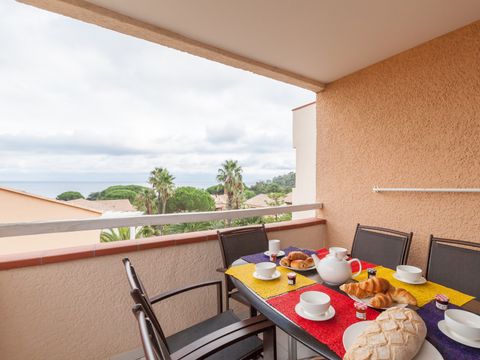 Appartement 4 personnes - - 1 chambre - Terrasse ou balcon - Vue mer - Exposition sud