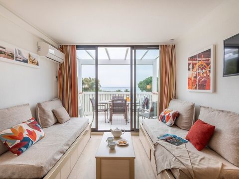 Appartement 6 personnes - - 1 chambre + 1 alcôve - Terrasse ou balcon - Vue sur la mer - Exposition sud