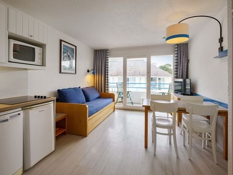 Studio 4 personnes - 1 coin - Nuit - Balcon