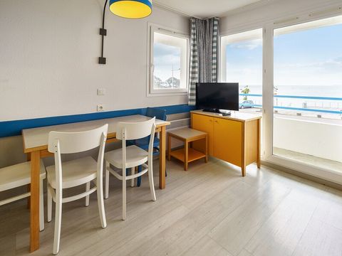 Studio 4 personnes - 1 coin - Nuit - Balcon - Vue mer