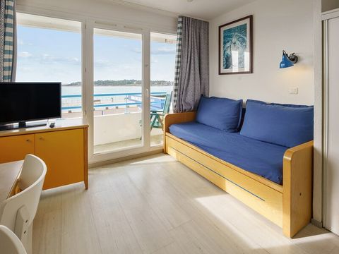 Studio 4 personnes - 1 coin - Nuit - Balcon - Vue mer