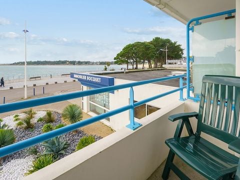 Studio 4 personnes - 1 coin - Nuit - Balcon - Vue mer