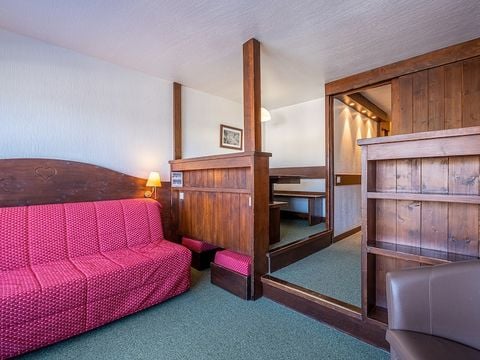 Studio 4 personnes - 1 coin - Nuit - Balcon ou rez de jardin