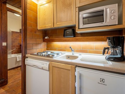 Studio 4 personnes - 1 coin - Nuit - Balcon ou rez de jardin
